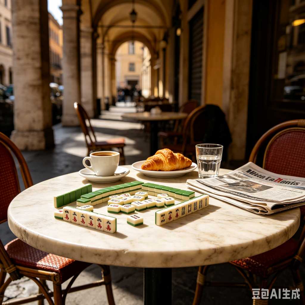 decorative text mahjong set