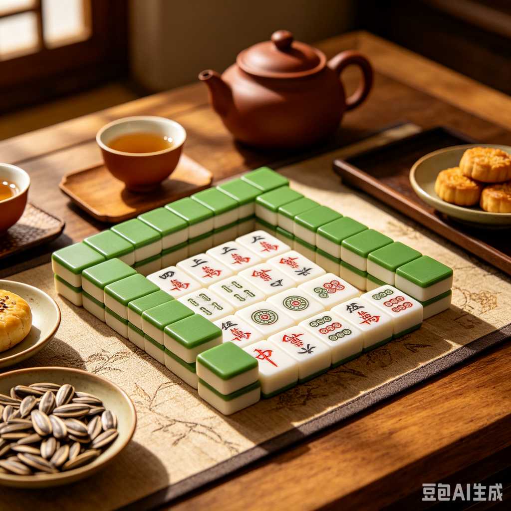 asian classic board game mahjong